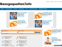 Tablet Screenshot of bezugsquellen.info